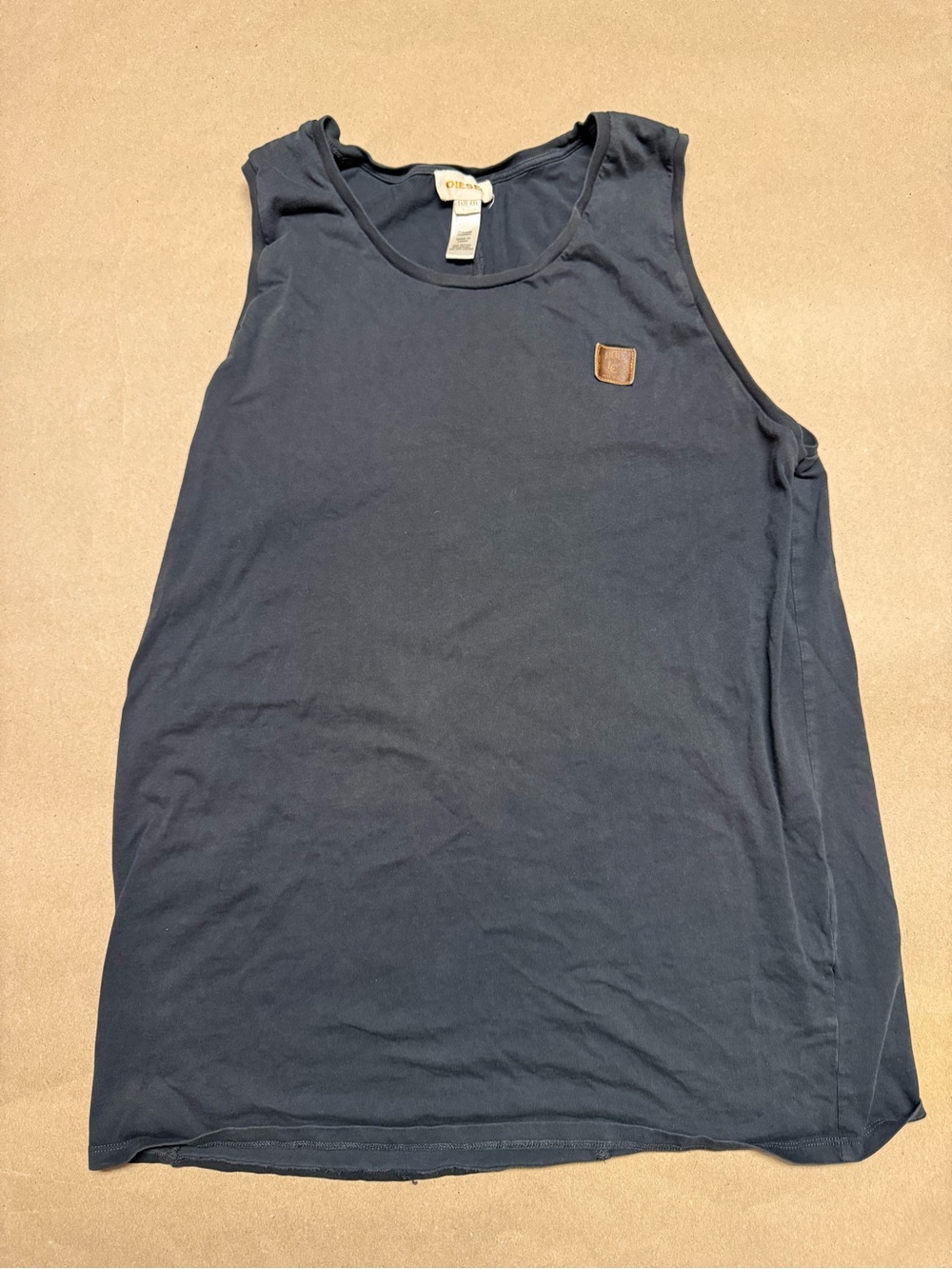 Diesel Vintage Surf Premium Black Tank Top Shirt XXL Rare!